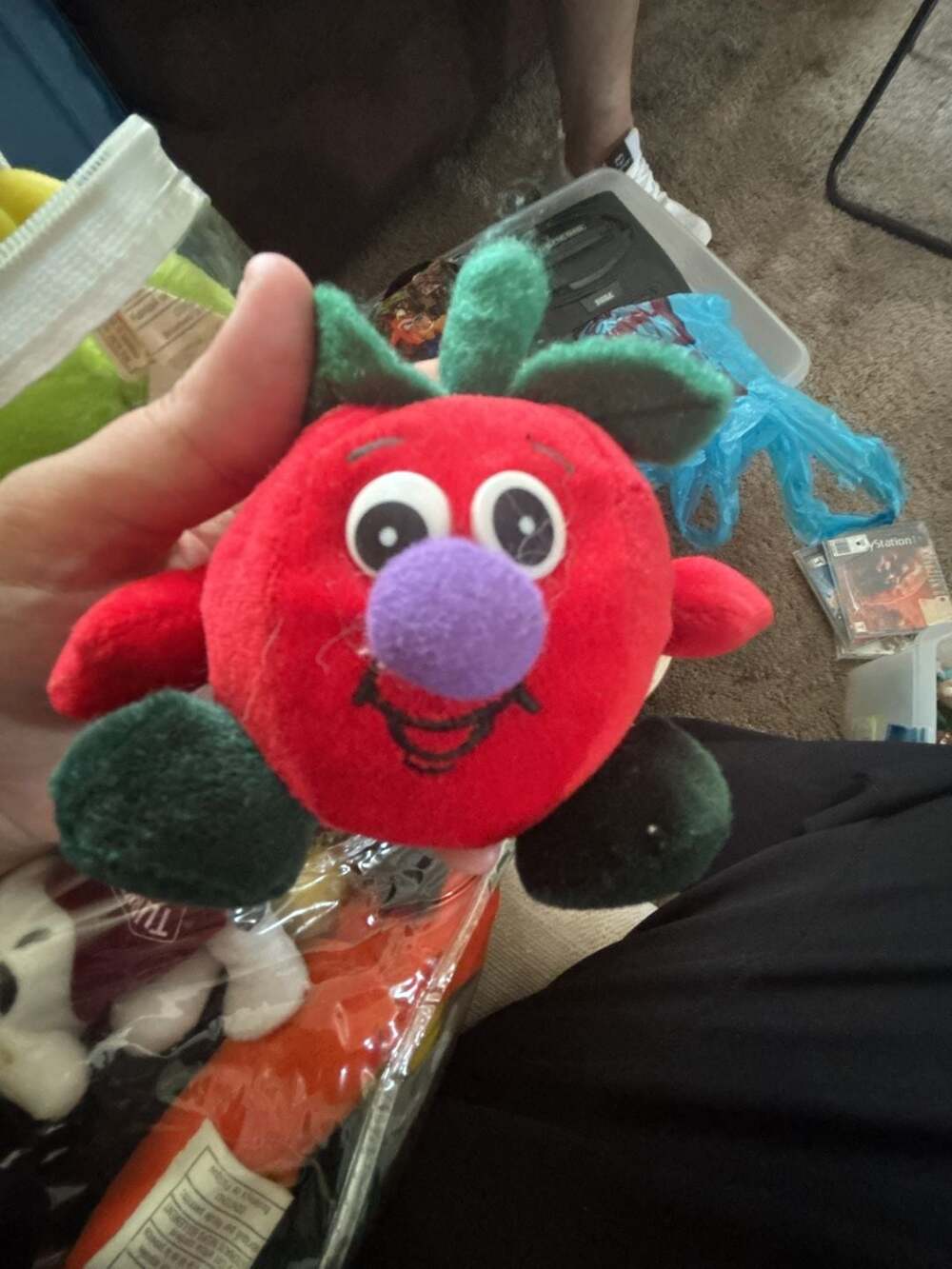 Vintage Veggie Friend Seedies Ripe Tomato Plush Bean Bag